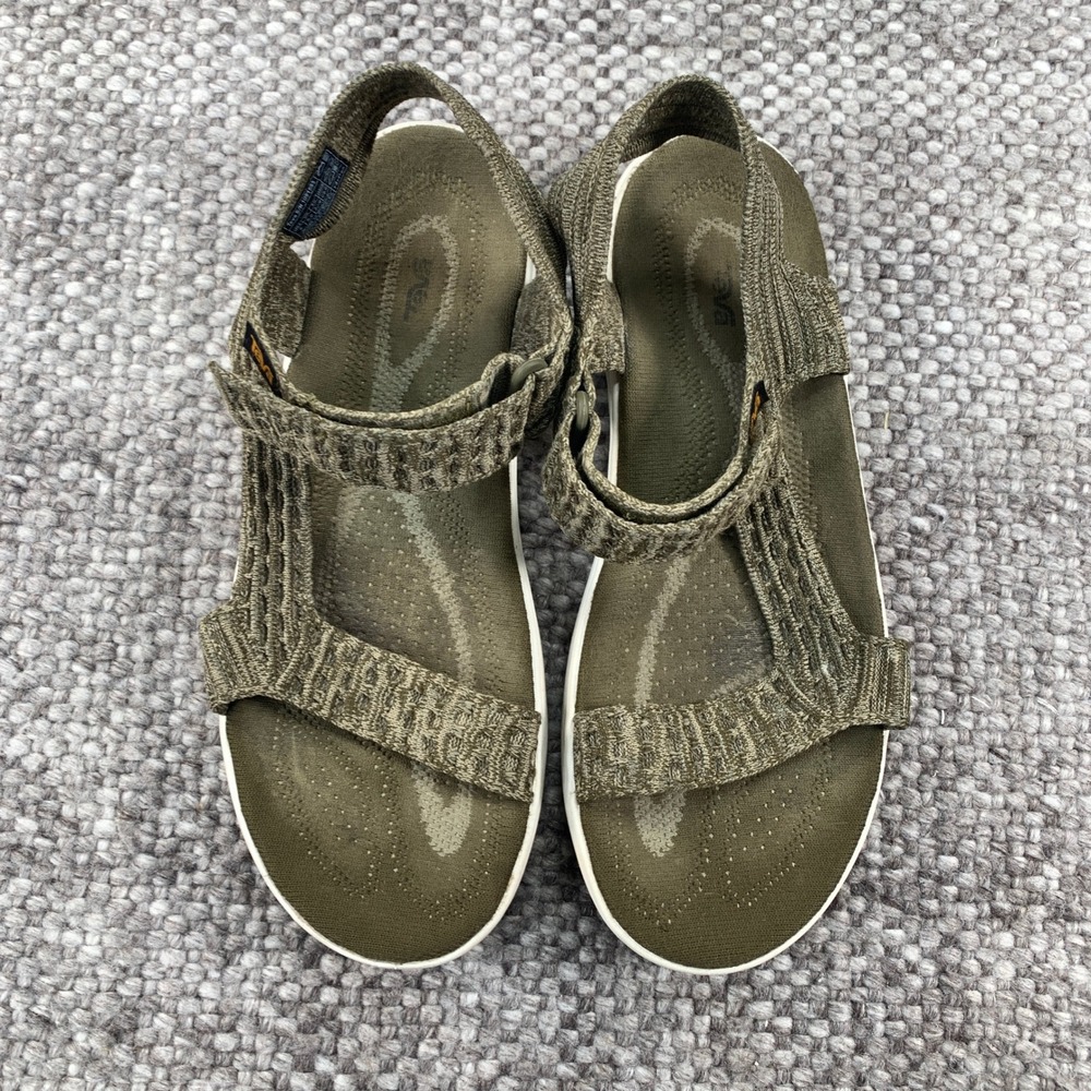 Teva Terra-Float 2 Knit Universal Women 8 Olive Green Sport Sandals 1091593